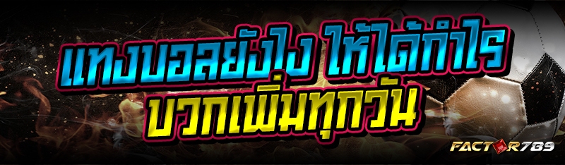 แทงบอลยังไง ให้ได้กำไรบวกเพิ่ม